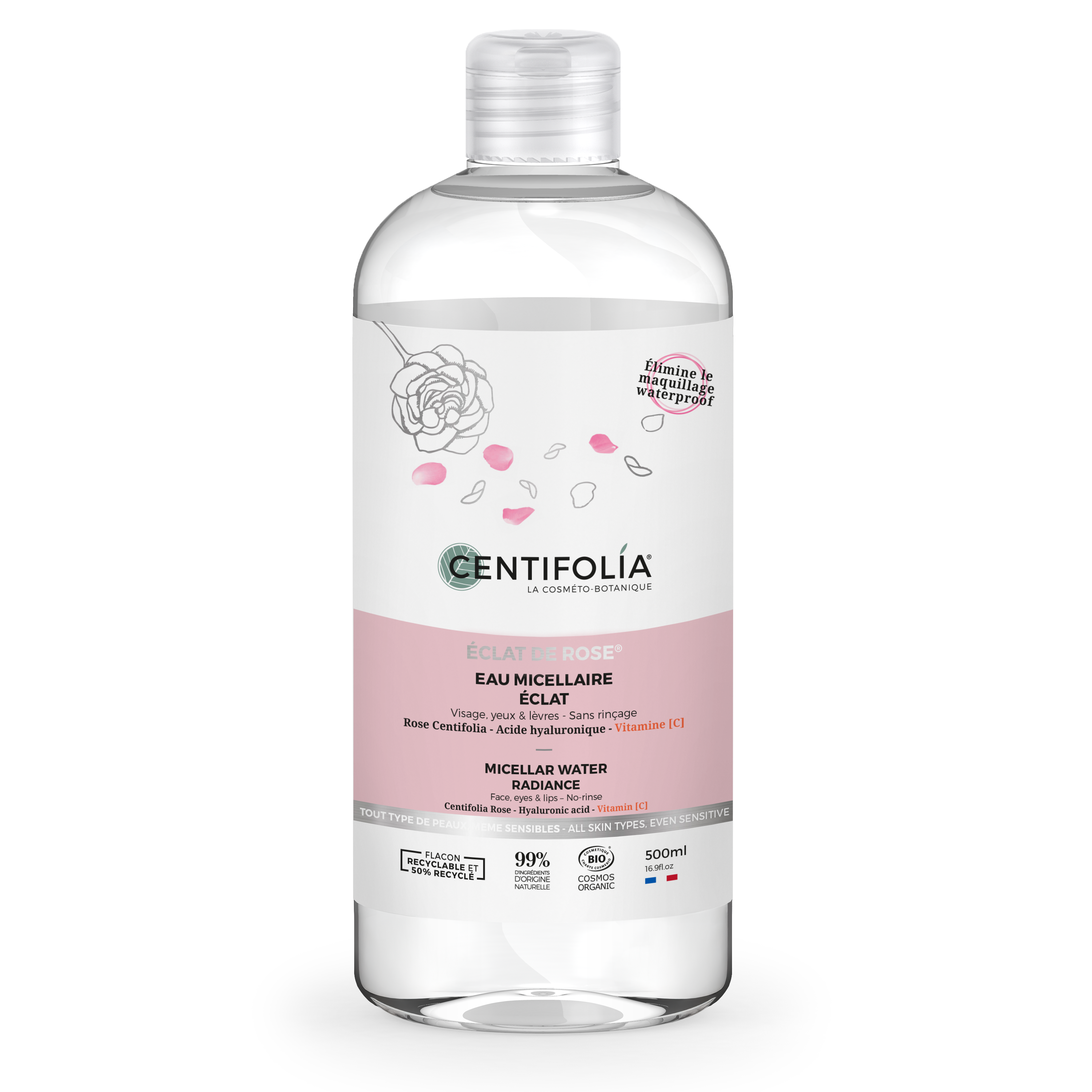 有機玫瑰潤光潔膚水 500 ml