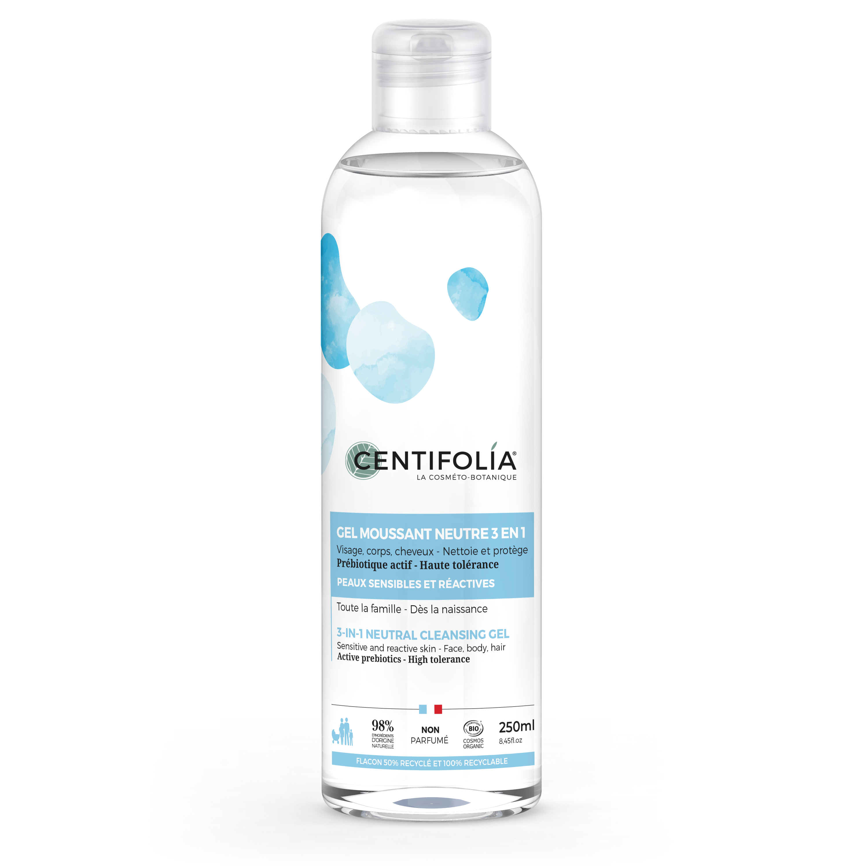 有機益生元無添加極溫和三合一潔面啫喱 250 ml