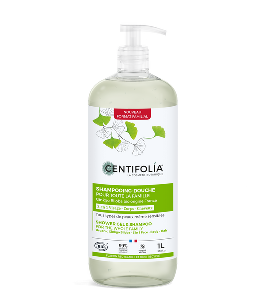 有機銀杏極潤柔敏三合一洗髮潔膚露 1L