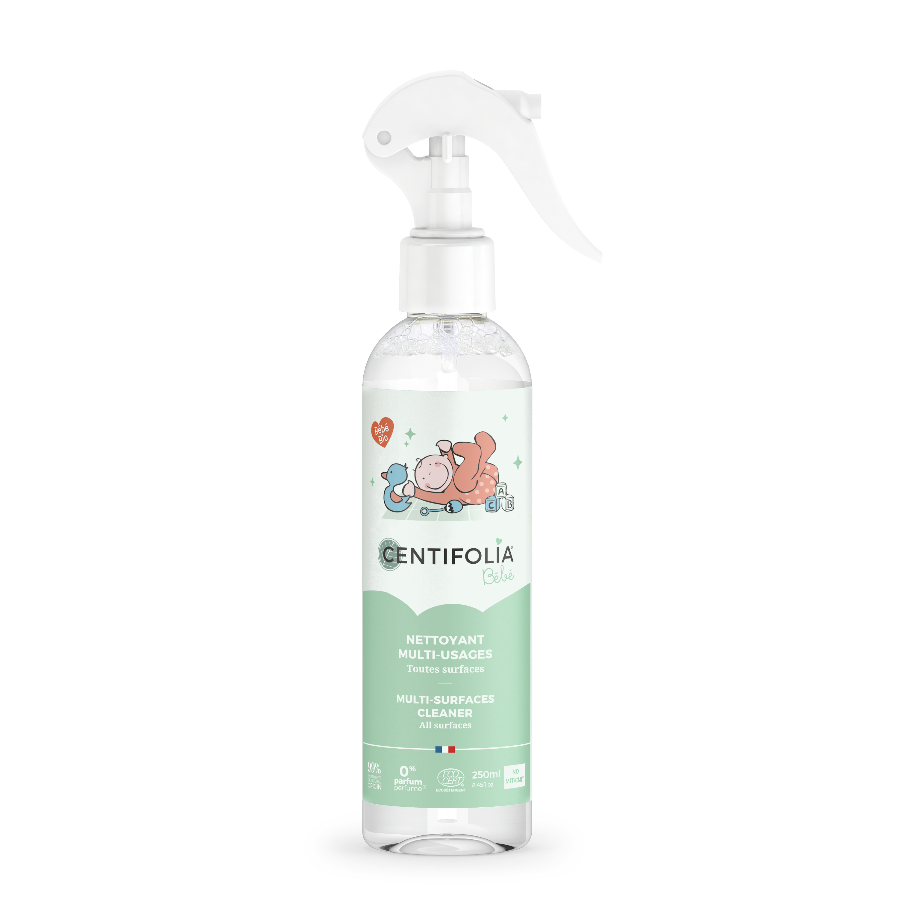有機無香料多功能溫和清潔液 250 ml